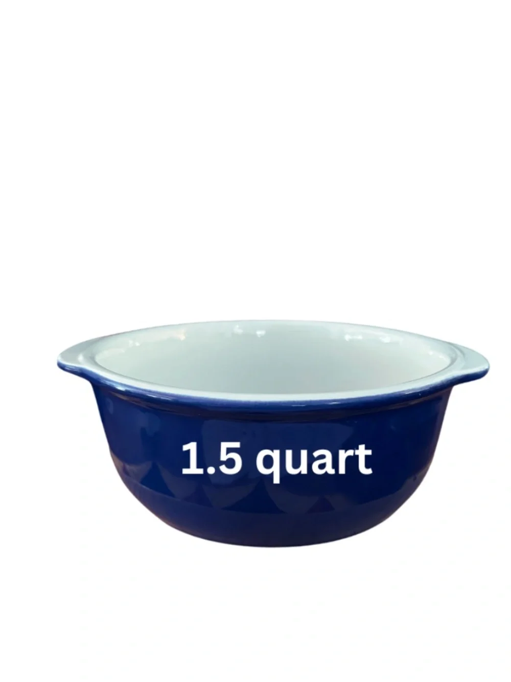 Corelle Coordinates Cobalt Blue 1.5 Qt Covered Stoneware Casserole Dish w/Lid